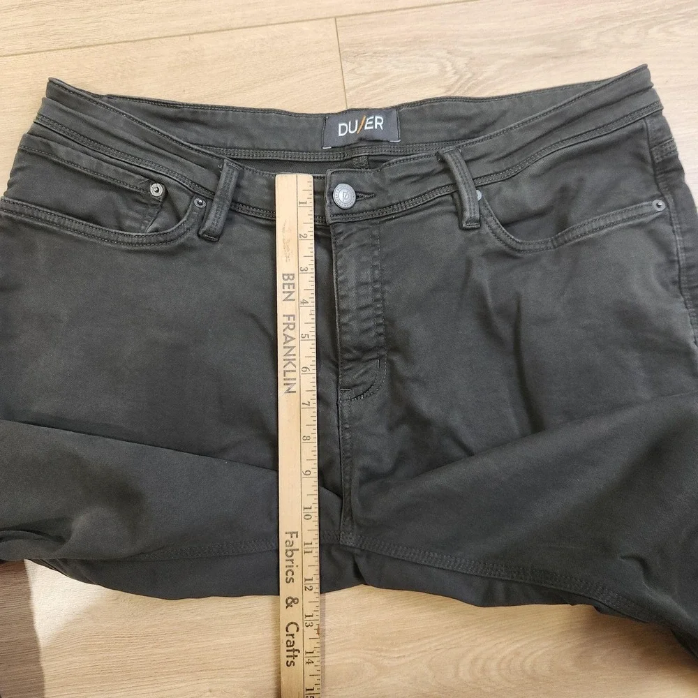 DU/ER No Sweat Pants Mens 38x30 Black N2X Relaxed Taper Stretch Denim Casual